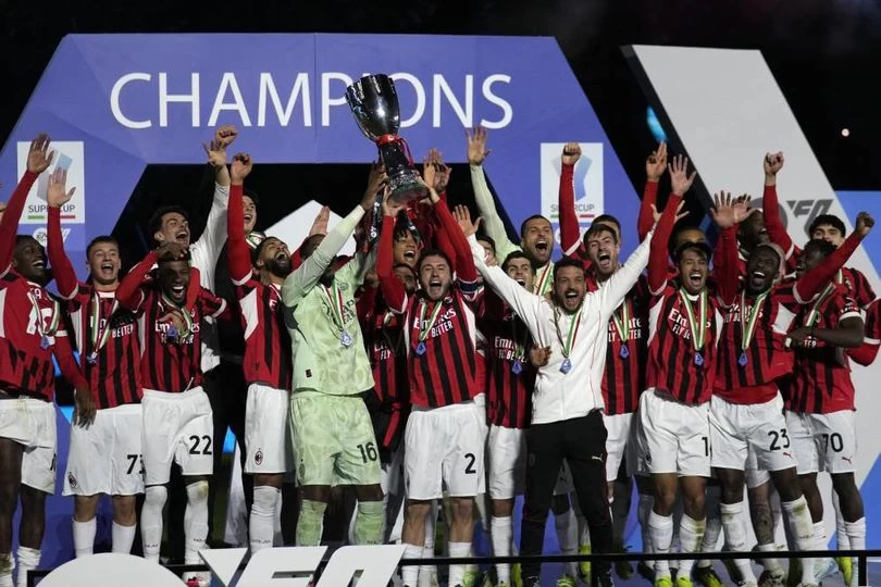 Daftar Juara Piala Super Italia, AC Milan Samai Inter Milan